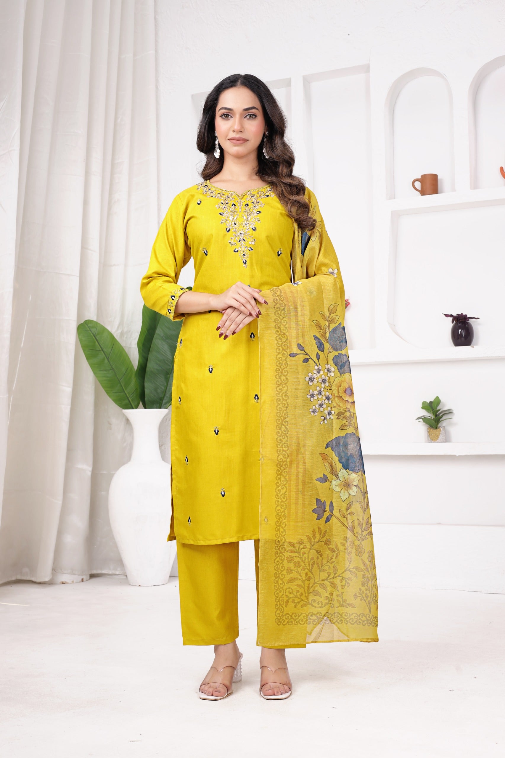 Premium Designer 3 Piece Kurti Set Collection - Somiya